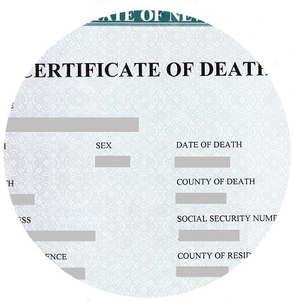 new jersey death certificate