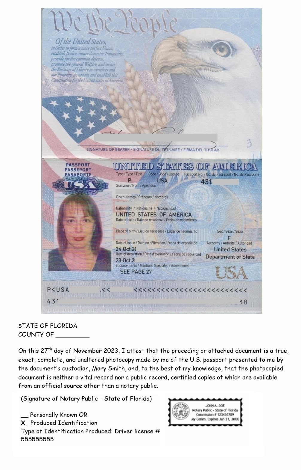 Passport id florida 1