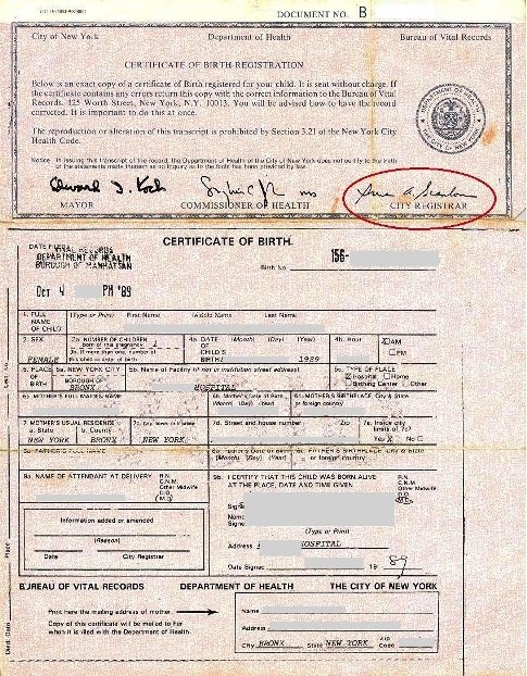 NYC Birth certificates - U.S. Apostille Services